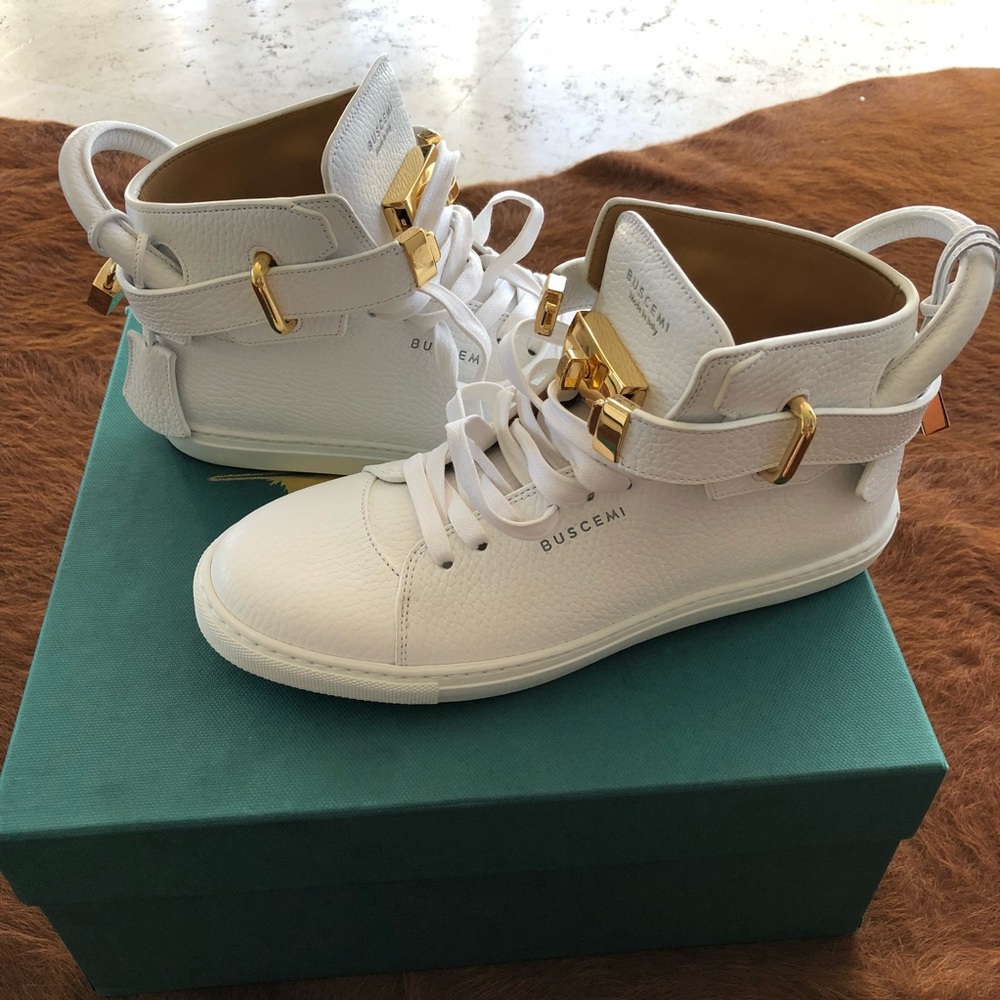 Buscemi 100mmwhite sneakers